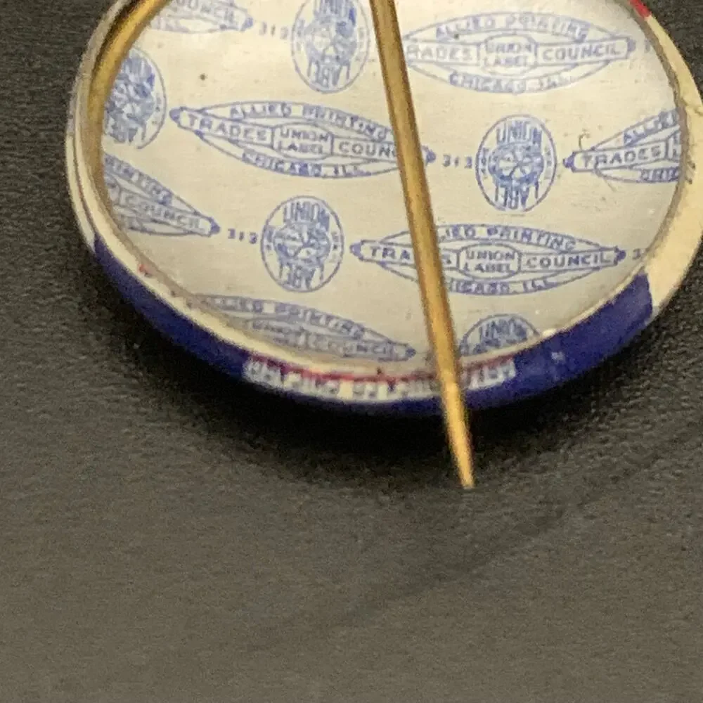 Vintage 1952 Eisenhower IKE & Nixon Presidential Campaign Button Pinback Pin